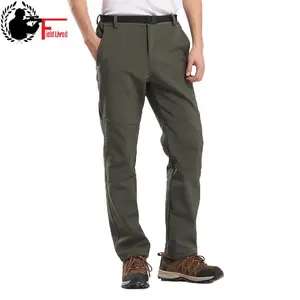 Мужские и женские зимние теплые мягкие бархатные брюки, ветрозащитные водонепроницаемые мужские толстые Стрейчевые брюки на флисовой подкладке, джоггеры на молнии