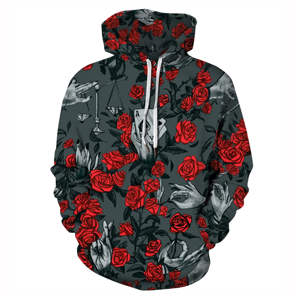 

Halloween Smiley Print Couple Spring and Autumn Hooded Long-sleeved Sweater Casual Loose Fashion Men's and Women's Jackets