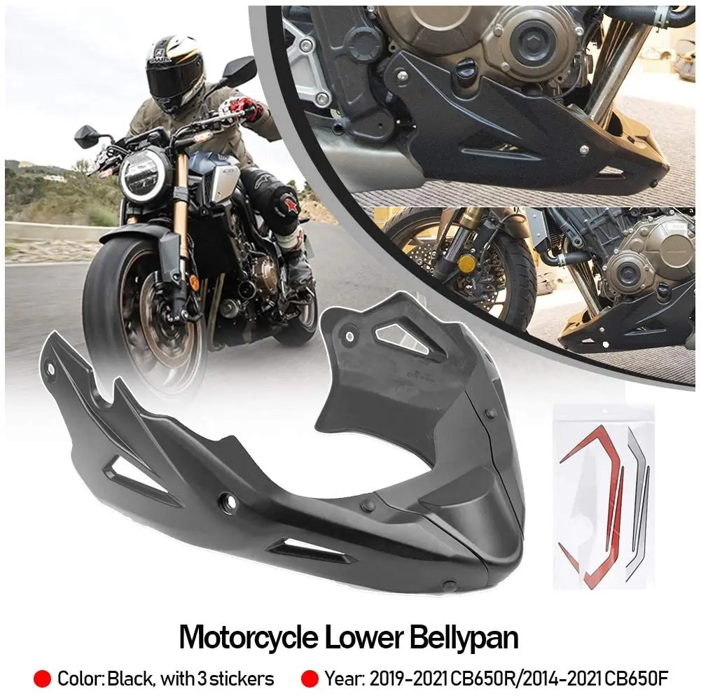 

Спойлер для передней панели двигателя CB650R Нижняя обтекатель корпуса Защитная панель Bellypan для Honda CB650F CB650FE 2014-2021 2019 2020