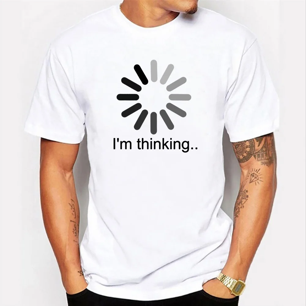 

Мужская летняя футболка с принтом, Повседневная футболка с коротким рукавом, мужская модель