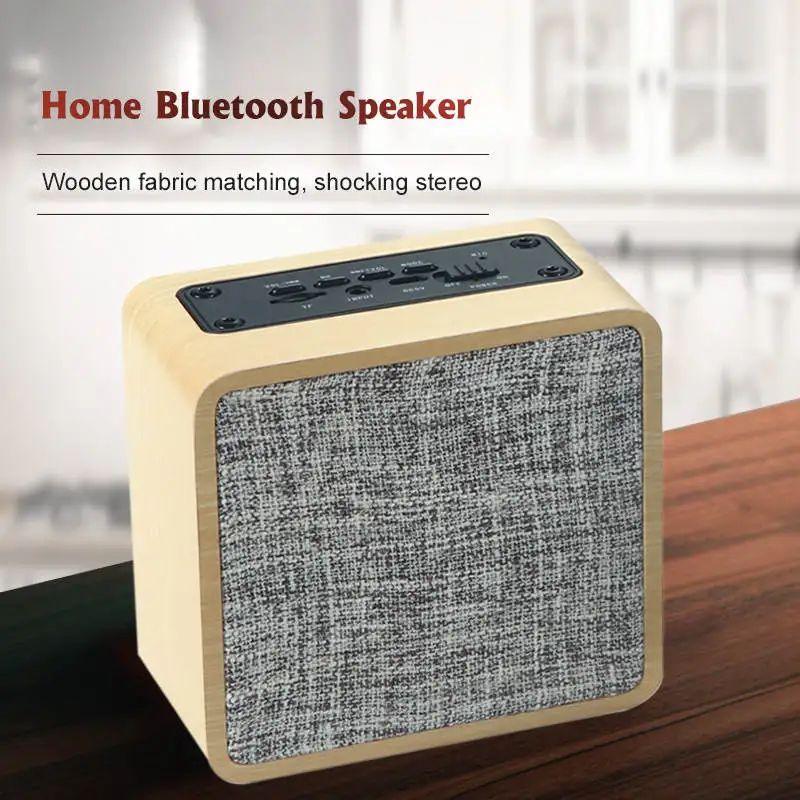 Семейный винтажный деревянный портативный сабвуфер с Bluetooth аудиоплеером Hi Fi