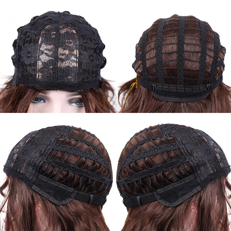 

Synthetic Wigs Red Green Puprle Pink Black Blue Sliver Gray Blonde Brown High temperature fiber Long Wavy Cosplay Wig for party