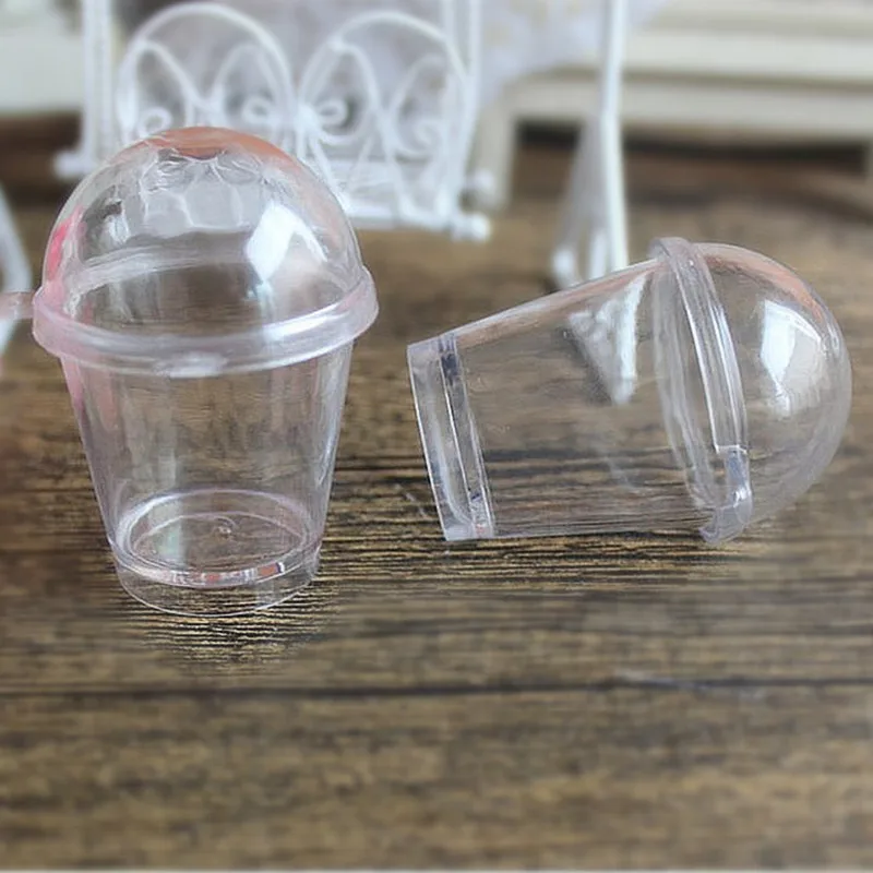 5 шт. DIY Boba Подвески пластиковые чашки миниатюрная Статуэтка капучино с купольной крышкой Кукольный дом Siwan попкорн мороженое ювелирные изделия аксессуар