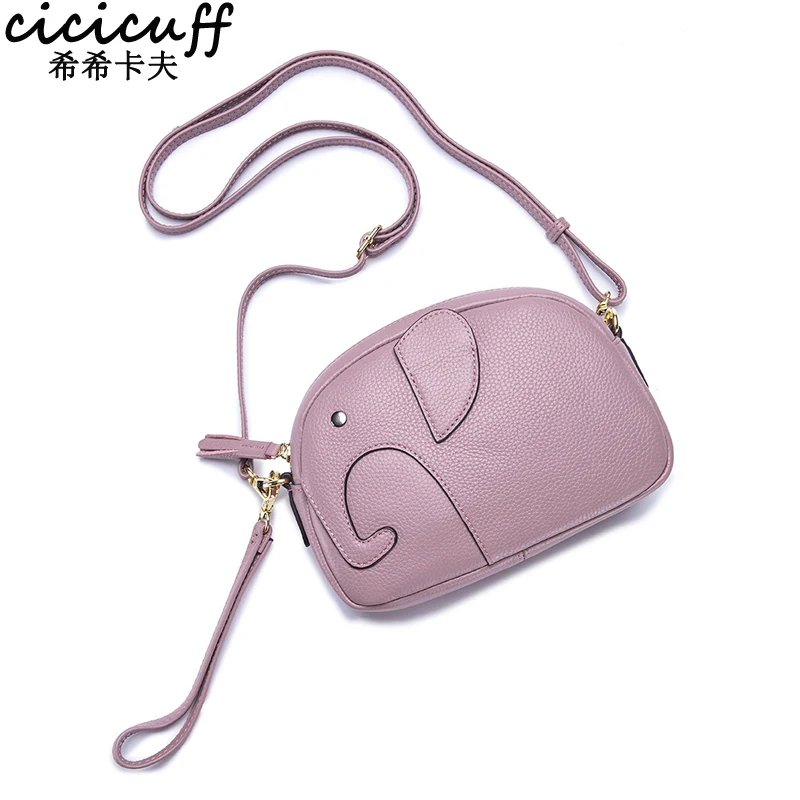 

Women Small Elephant Handbags Genuine Leather Crossbody Bags Fashion Girls Ladies Messenger Bags Summer New Purse One-shoulder