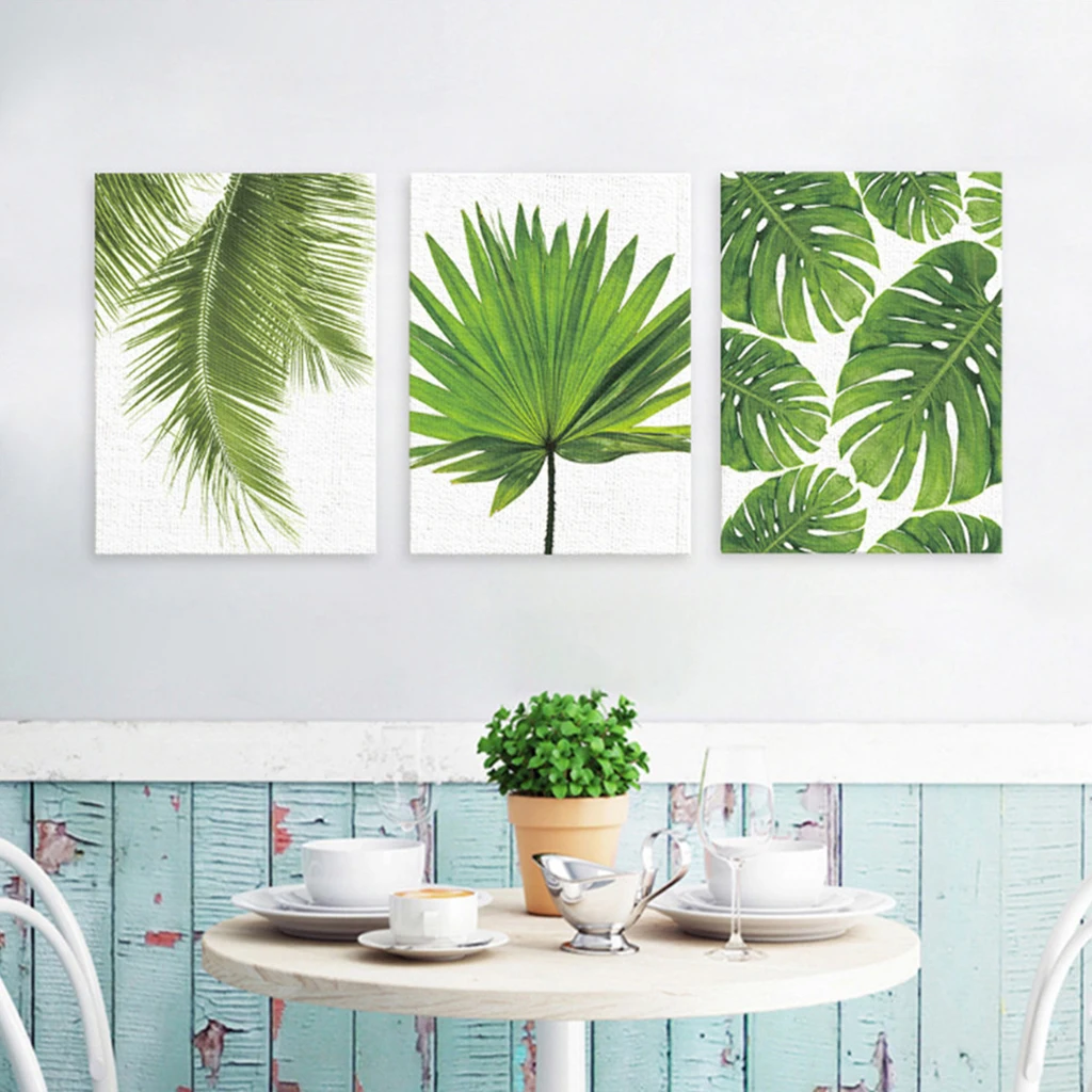 

No Framed Green Plant Leaf Canvas Prints Artwork Painting Wall Decor Picture