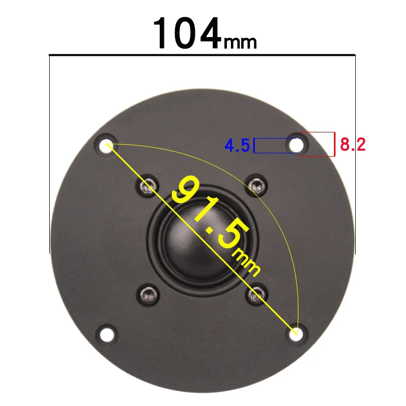 HIFIDIY LIVE 4 ~ 5 дюйма твитер Динамик блок черный Шелковый Мембрана 4/8OHM 30 Вт ATreble