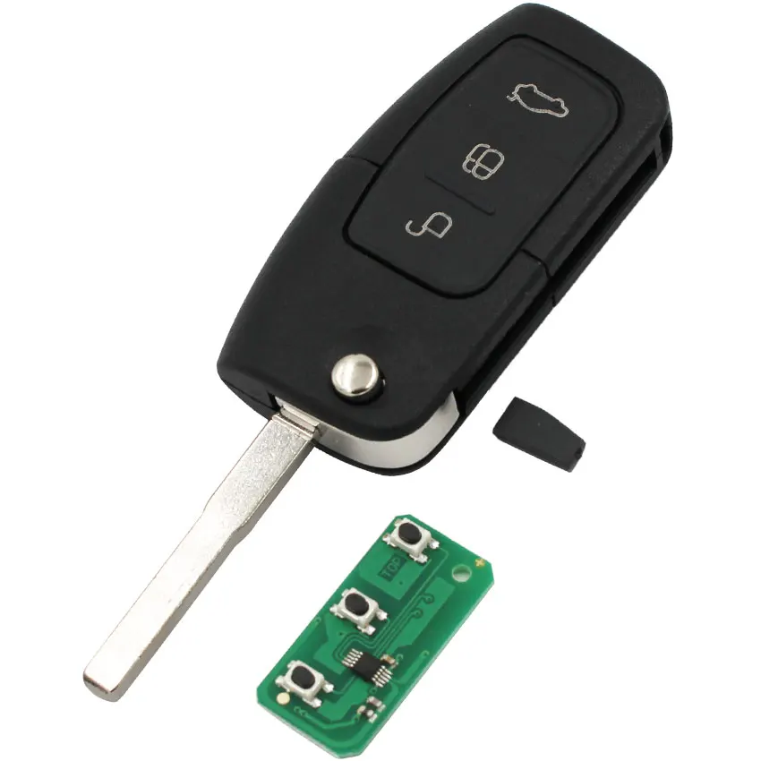Пульт дистанционного управления без ключа для Ford Focus Mondeo C S Max Galaxy Fiesta Fob Car Smart TRANSIT