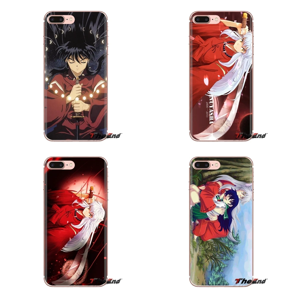 Для iPhone XS Max XR X 4 4s 5 5S 5C SE 6 6S 7 8 Plus samsung Galaxy J1 J3 J5 J7 A3 A5 Аниме часы InuYasha онлайн Мягкая