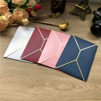 20pcs gift envelope gilding wedding invitations envelopes pearlescent paper stationery greeting cards postcard party supplies