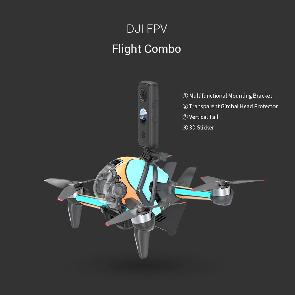 Аксессуары SmallRig для самолетов DJI FPV аэродинамические защитные ПВХ наклейки набор