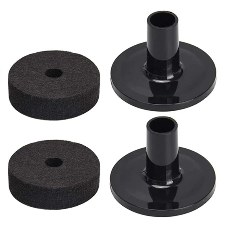 

23PCS Replacement Accessories, Cymbal Stand Felts, Drum Cymbal Felt Pads Include Nuts, Cymbal Sleeves & Drum Key,Black