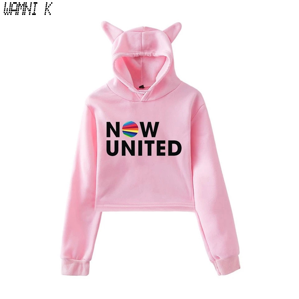 WAMNI 2020 толстовка с надписью Now United - Better Album Cat Женский пуловер кавайный для девушек