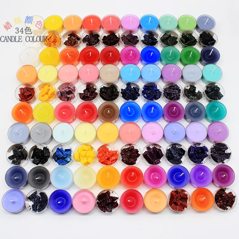 34 Colors 5g/ Bottle DIY Candle Dye   Scented Candle Pigments Dye Paraffin Soy Wax Dye Handmade Soap Candle Making XJ03