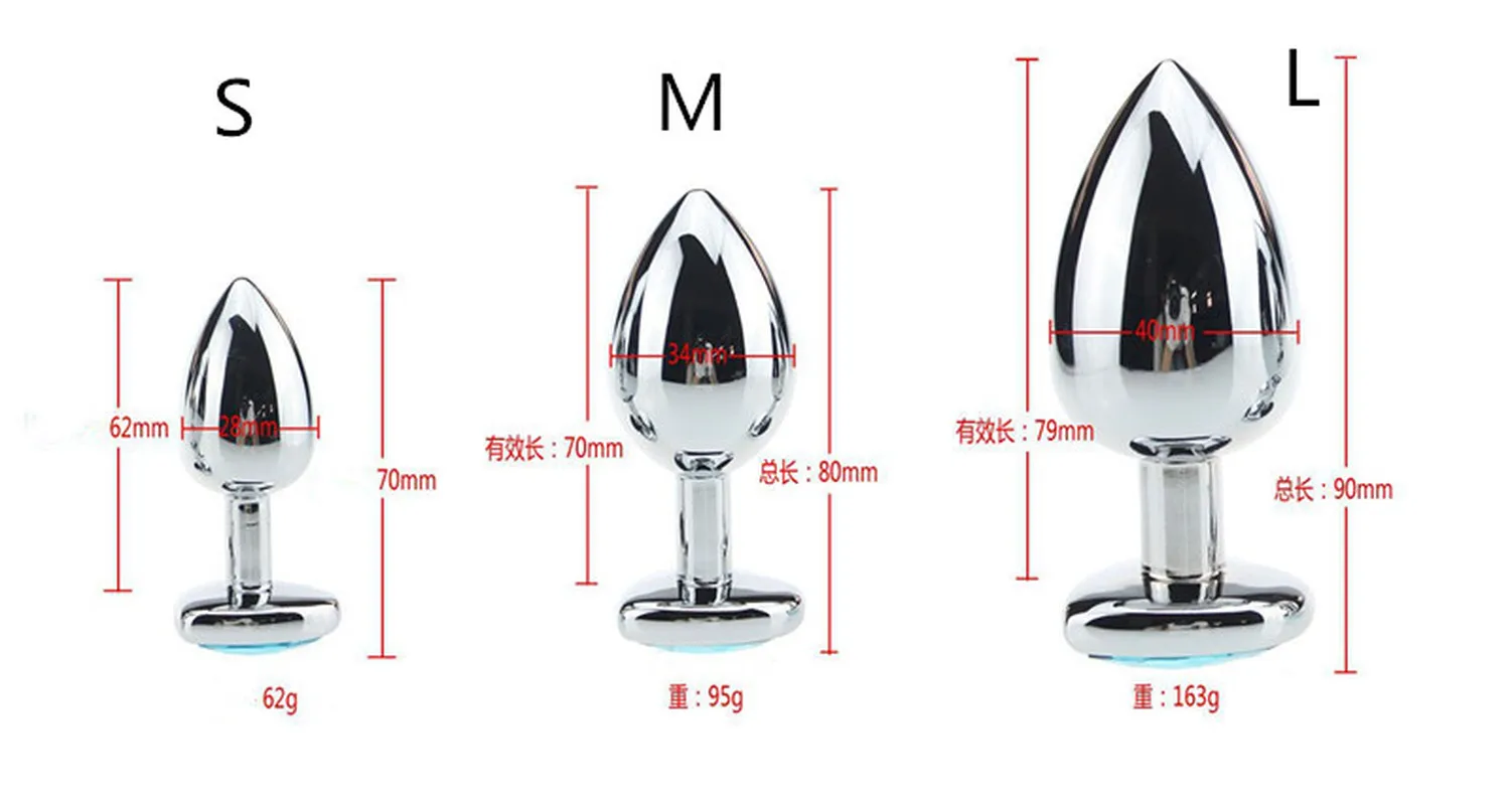 100% Handmade Heart Small Anal Plug Booty Beads Stainless Steel+Crystal Jewelry Sex Toys Adult Products Butt For Women Man | Красота и