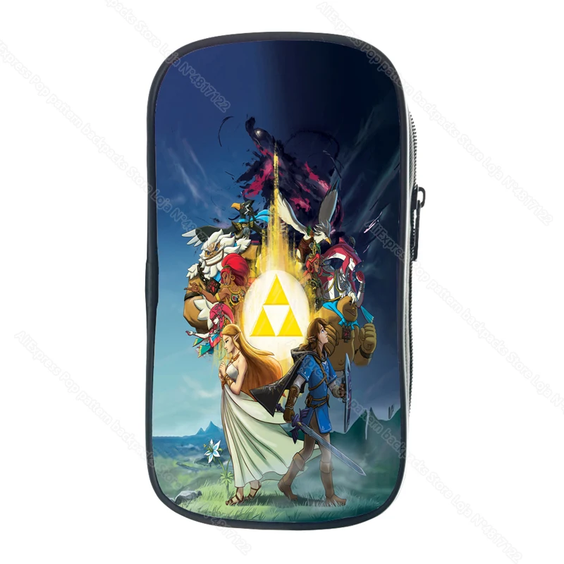 

Students Hyrule Warriors Age of Calamity Pencil Case Teens Cartoon Anime Pen Bag Children The Legend of Zelda Pencil Box Gift