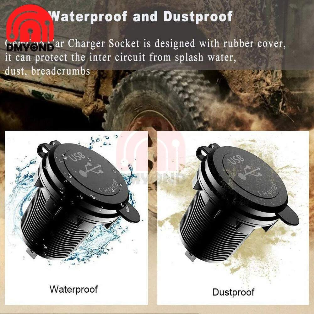 Автомобильное зарядное устройство с двумя USB-портами 5-12 в пост. Тока QC 3 0 |