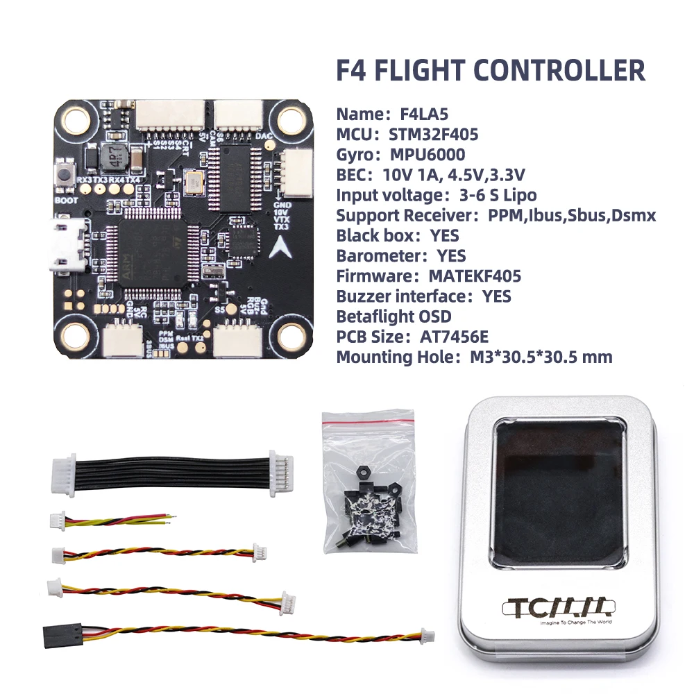 Bluetooth контроллер полета TCMMRC Контроллер 100A ESC 3-8S Dshot1200 4 в 1 FPV Racing Drone Racer | Игрушки и