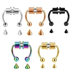 Кольцо для носа TIANCIFBYJS, 20 г, из нержавеющей стали 316L, перегородка ухо, ювелирные изделия для пирсинга тела, 50 шт.