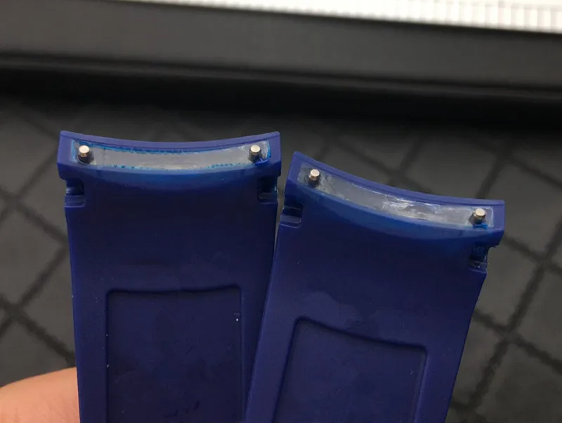 Ремешок силиконовый для часов Patek мягкий резиновый зелёный браслет наручных 21 мм