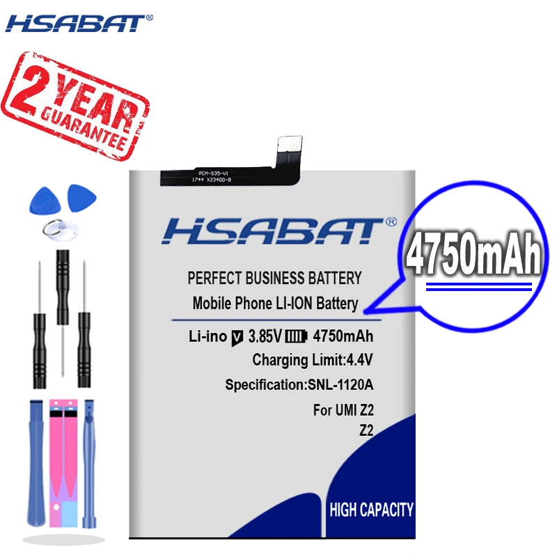 Новое поступление [HSABAT] 4750 мАч Сменный аккумулятор для UMI UMIDIGI Z2|Аккумуляторы