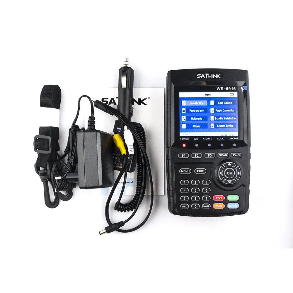 Satlink WS 6916 спутниковый искатель HD DVB S2 высокой четкости Satfinder 3 5 дюймов MPEG 2/MPEG 4 WS6916