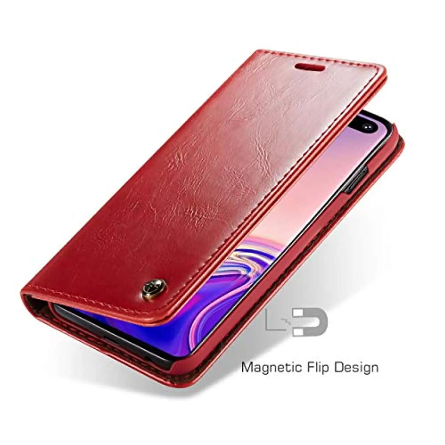 Магнитная искусственная кожа Crazy Horse Бумажник Флип Слот для карт чехол Fundas samsung