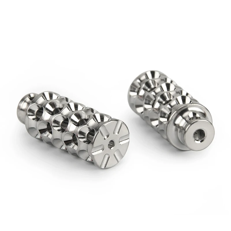 

1PCS DIY Pendant Paracord Bead Accessories Hollow Out Multihole Titanium Alloy Beads Umbrella Rope