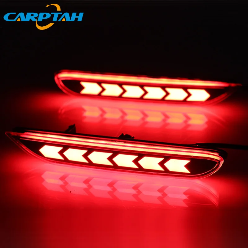 

2PCS For Nissan Altima Tenna 2019 2020 2021 LED Rear Fog Lamp Car LED Bumper Light Brake Light Reflector 2-in-1 Functions