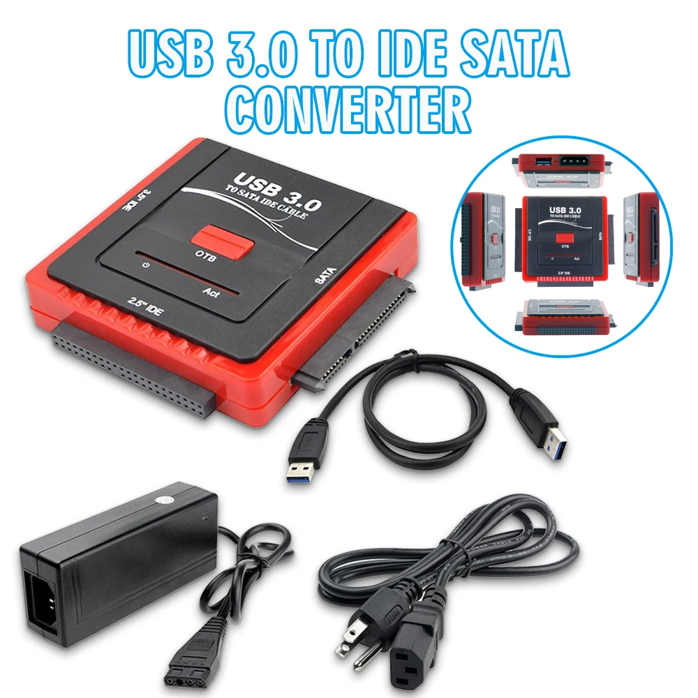 

Блок питания 12 В, 5 В, 2 А, 4P, от USB 2,5 до IDE/SATA