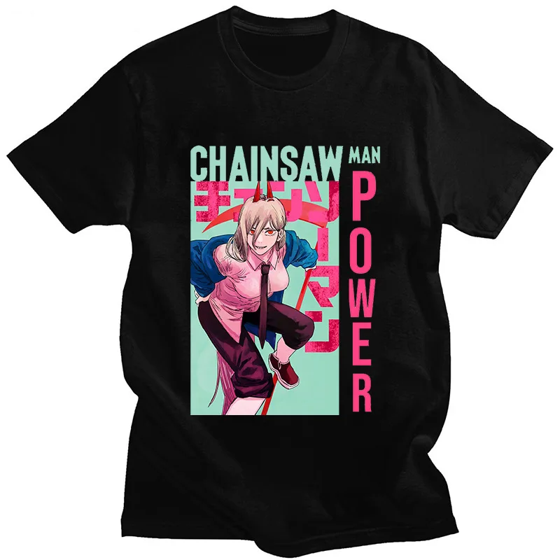 

2021 New Style Riman Surrounding Chainsaw Man Chainsaw Man Chainsaw Man Cartoon Unisex Printing T-shirt Top Clothing