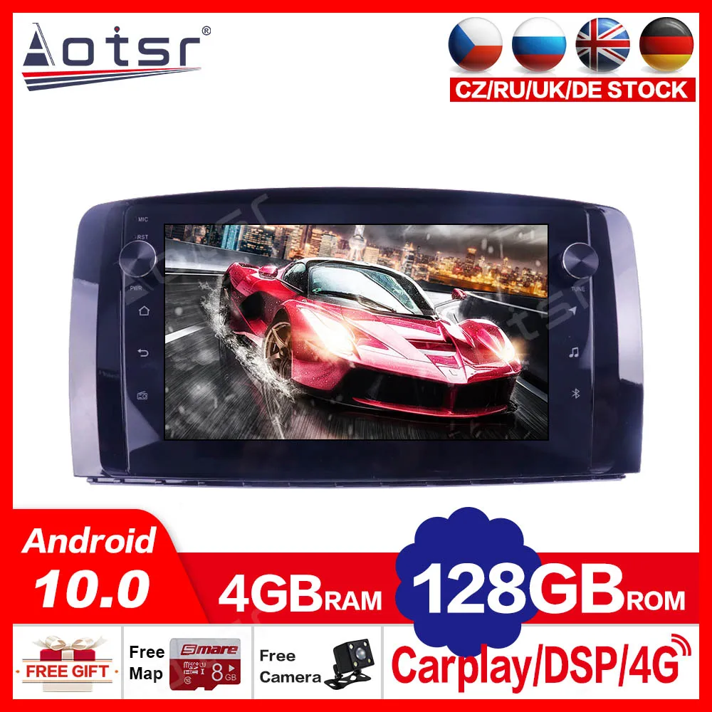 

Для Mercedes-Benz R300/R350 2006-2014 Android10, мультимедийный плеер, автомобильное радио, GPS-навигатор, головное устройство, аудио, беспроводной carplay