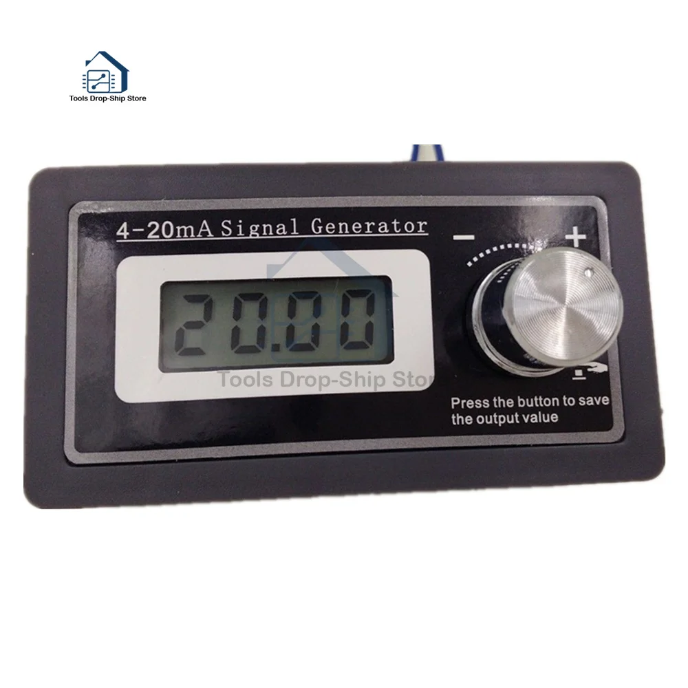 

4-20mA LCD Digital Signal Generator DC Adjustable PLC Current Transmitter Tester Two Wire Output Dynamic Test Output 2 orders