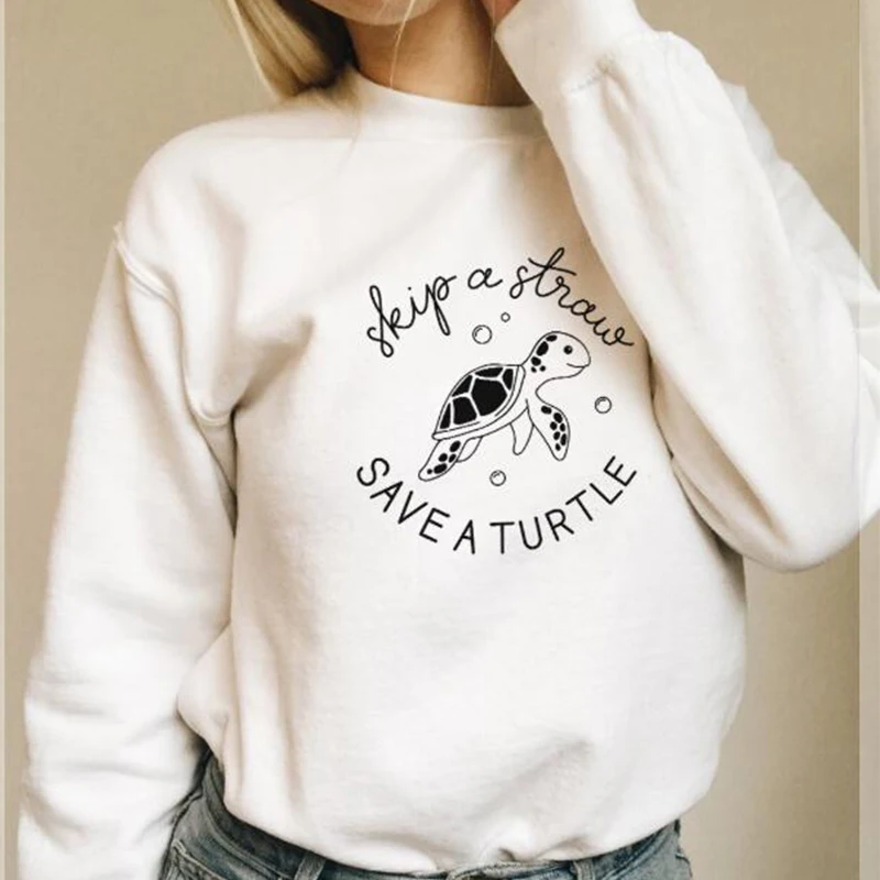 Женский хлопковый свитер ZBBRDD модный Забавный пуловер с круглым вырезом и