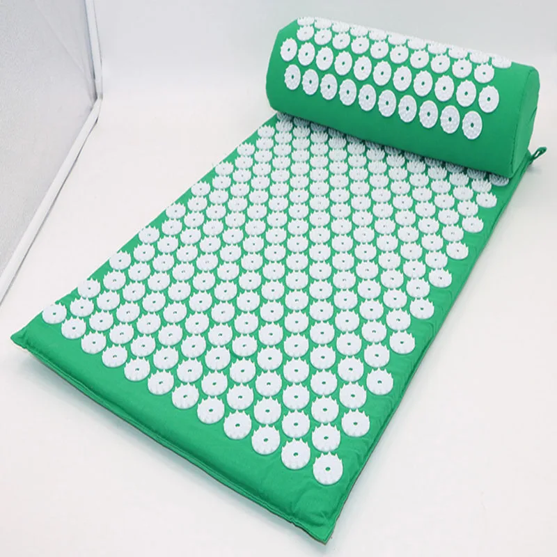 

Yoga Massage Mat Acupuncture Massage Cushion Relieve Stress Body Pain Acupressure Mat Pillow Exercise Pad For Body Relaxation
