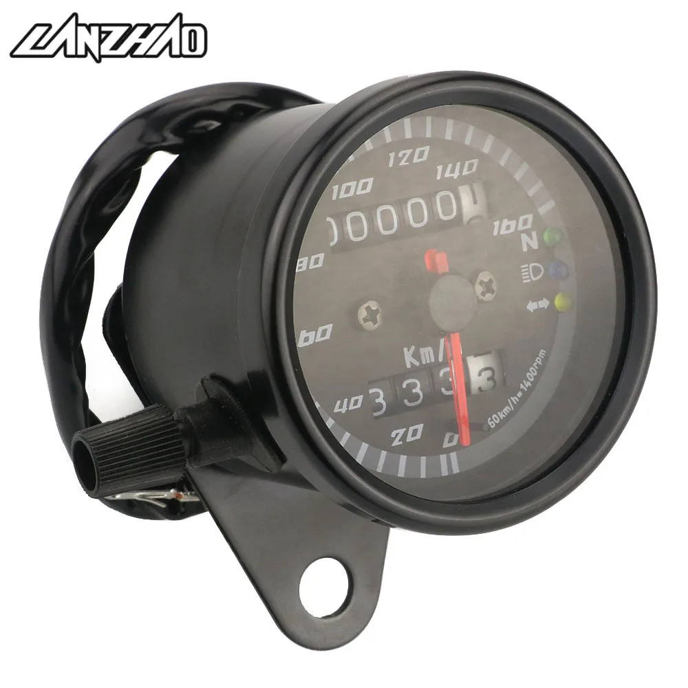 Мотоцикл в стиле ретро одометр 12 В мотоцикл двойной скоростной измеритель со