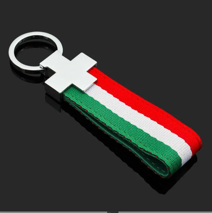 

nylon leather belt key ring keyring keychain Germany Flag Key Chain