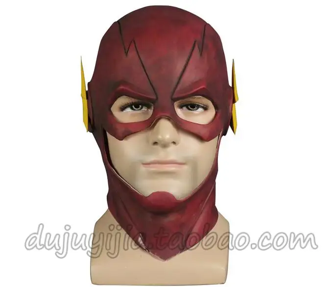 Маска супергероя из латекса флэш Аллен маскарадный шлем реквизит фильма Капитан