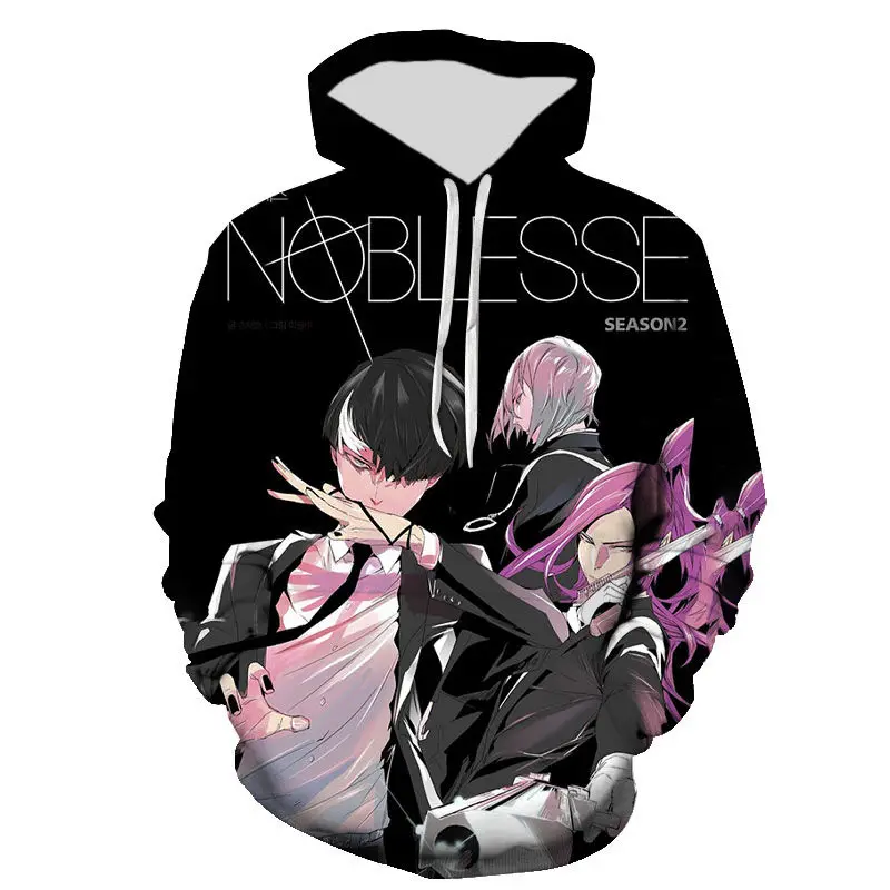 

2021 New Streetwear Pullover Long Sleeve Men Women Children Casual Sweatshirts Noblesse 3D Printed Boy Girl Kids Hoodies Tops