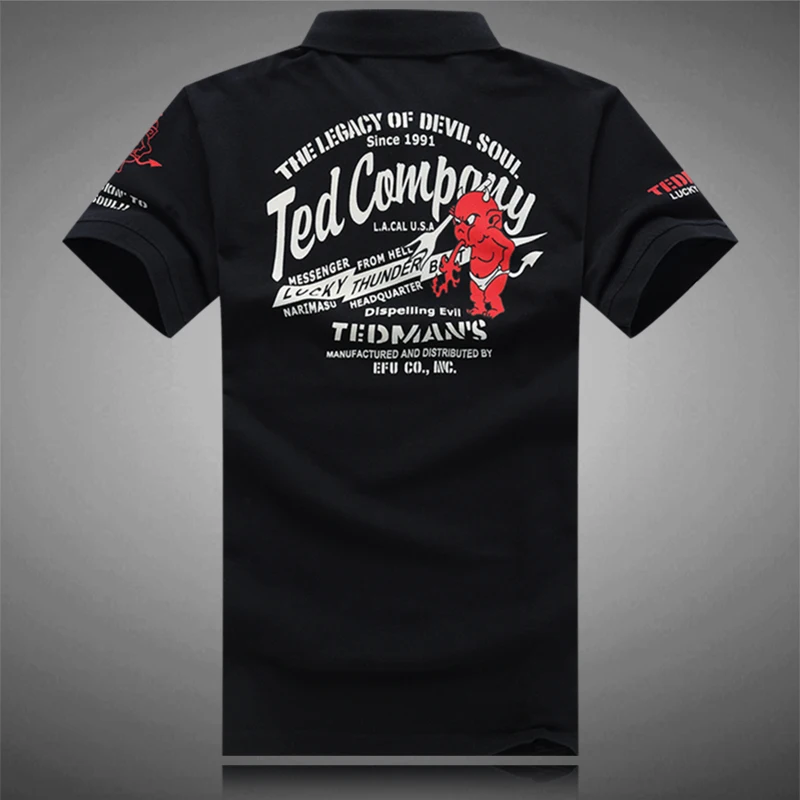 Японская Модная рубашка-поло мужская повседневная хлопковая рубашка с буквенным