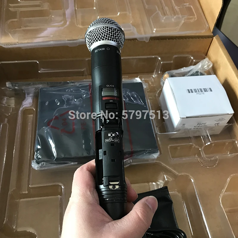 Лидер продаж Беспроводная микрофонная система SLX4 SLX24/BETA58 SLX24/S'M58 микрофон УВЧ