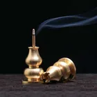 Медные курильницы, мини-подставка для благовоний, подставка для ароматических палочек, классический узор, домашний декор, гаджеты