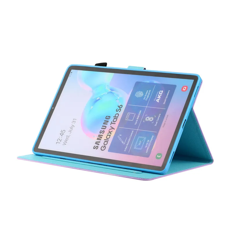 Милый Сова Слон Обложка с рисунком для Samsung Galaxy Tab S6 чехол для планшета чехол с принтом для Tab S6 Чехол SM-T860 SM-T865
