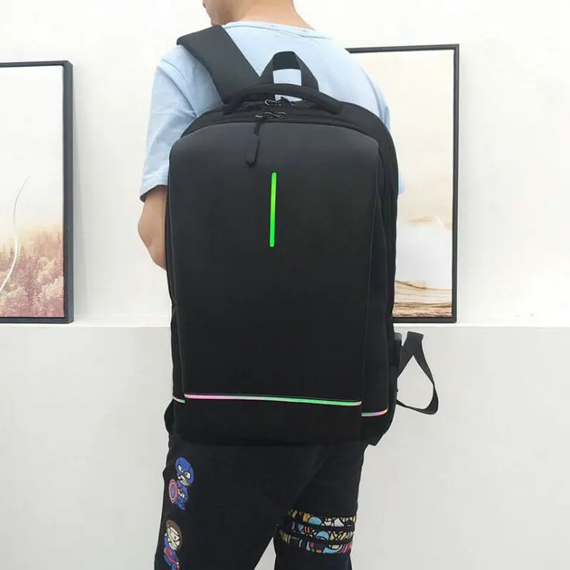 

Men's Business backpack Multifunction Luminous strip Casual waterproof computer bag Large capacity woman travel backpack C44-64