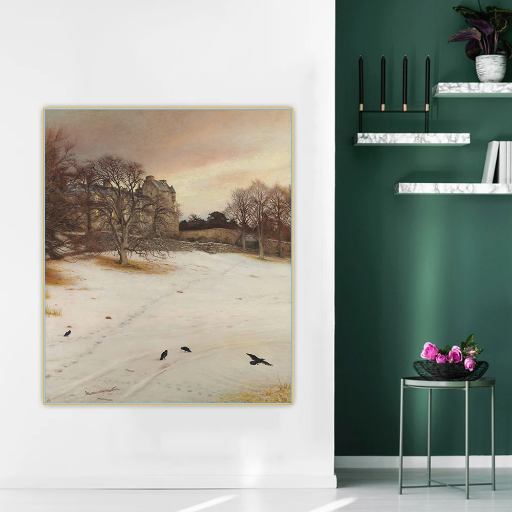 Джон Эверетт миллайз Рождество 》 картина маслом на холсте художественный постер