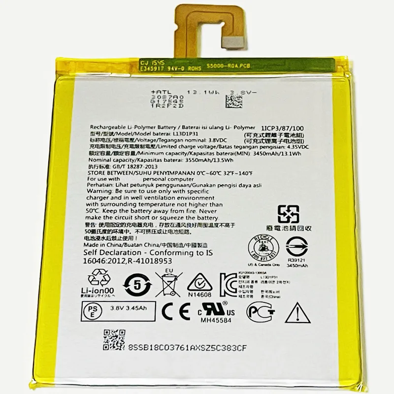 3 8 V 3550 мА/ч L13D1P31 для Lenovo ideaTab A7 60 60H 60HC батарея|battery for lenovo|battery forlenovo l13d1p31 battery |
