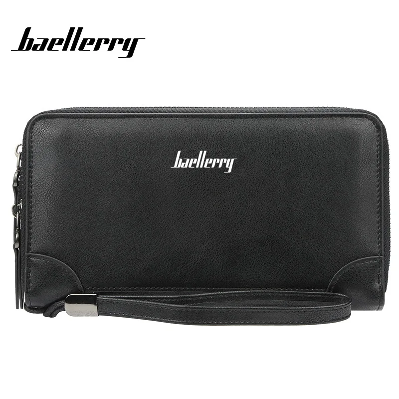 Деловой брендовый Длинный кошелек Baellerry для мужчин бумажники из искусственной