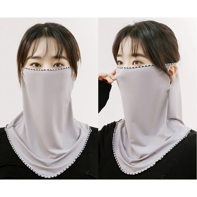 

Новый стиль, модный женский шарф, весна-лето, Солнцезащитная дышащая маска, летние шарфы с украшением на шею