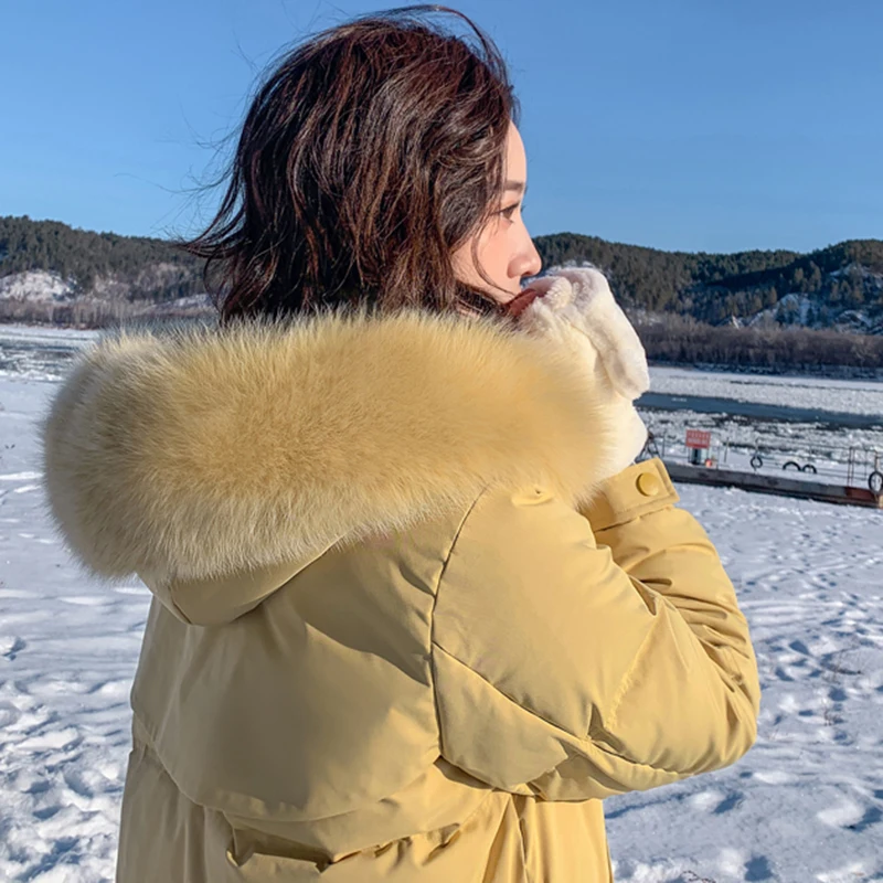Зимнее пальто ins супер огненная зимняя одежда 2020 Новинка куртка на белом утином