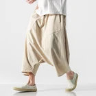 Мужские брюки с широкими штанинами, однотонные штаны в стиле Харадзюку, повседневные свободные брюки, мужские уличные штаны большого размера для бега, 2020