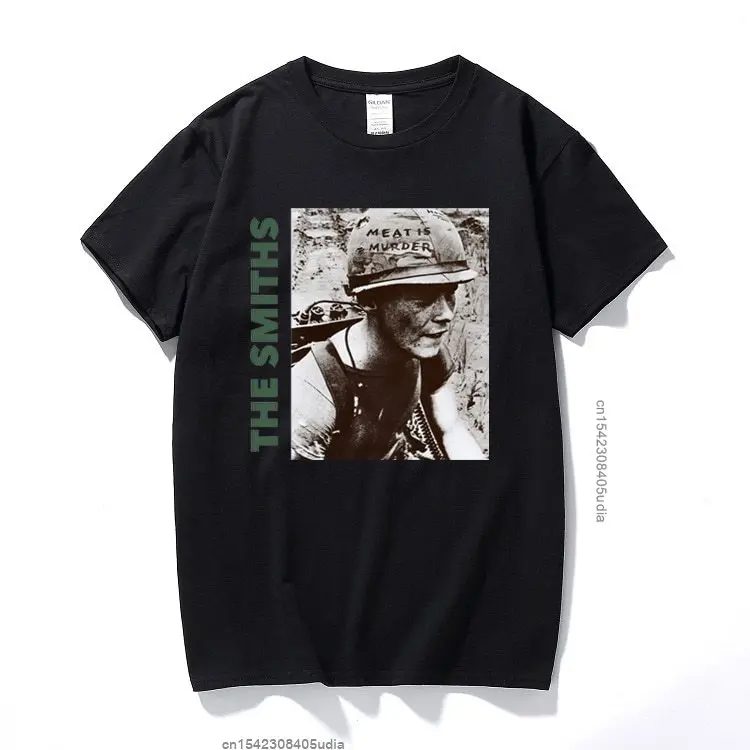 Camiseta de The Smiths, Camisa de algodón de la banda de Rock inglés, Meat Is Murder, Morrissey Marr, Harajuku, talla europea, novedad de 1985